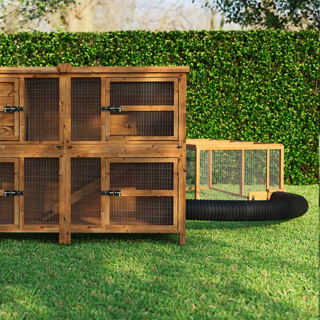 hutch with run attached