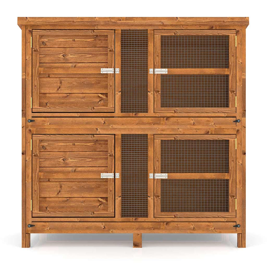 4ft Two Tier Rabbit Hutch - Home & Roost