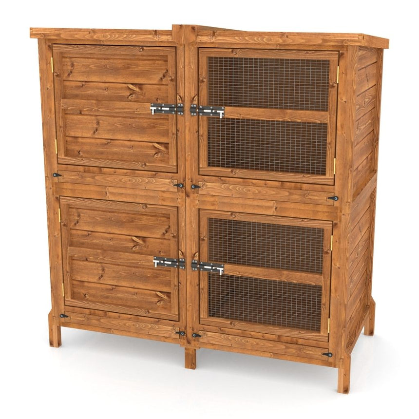 Chartwell 4ft Two Tier Rabbit Hutch For Keeping Pets Separate