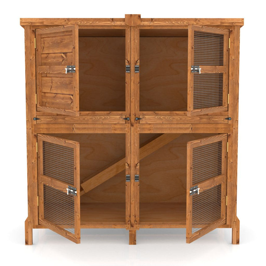 4ft Chartwell Double Luxury Rabbit Hutch