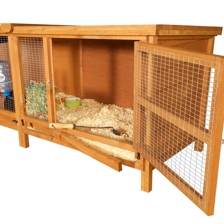 5ft Chartwell Single Luxury Rabbit Hutch | Solid & Sturdy Design With Plenty Of Room To Rest And Play - Home & Roost