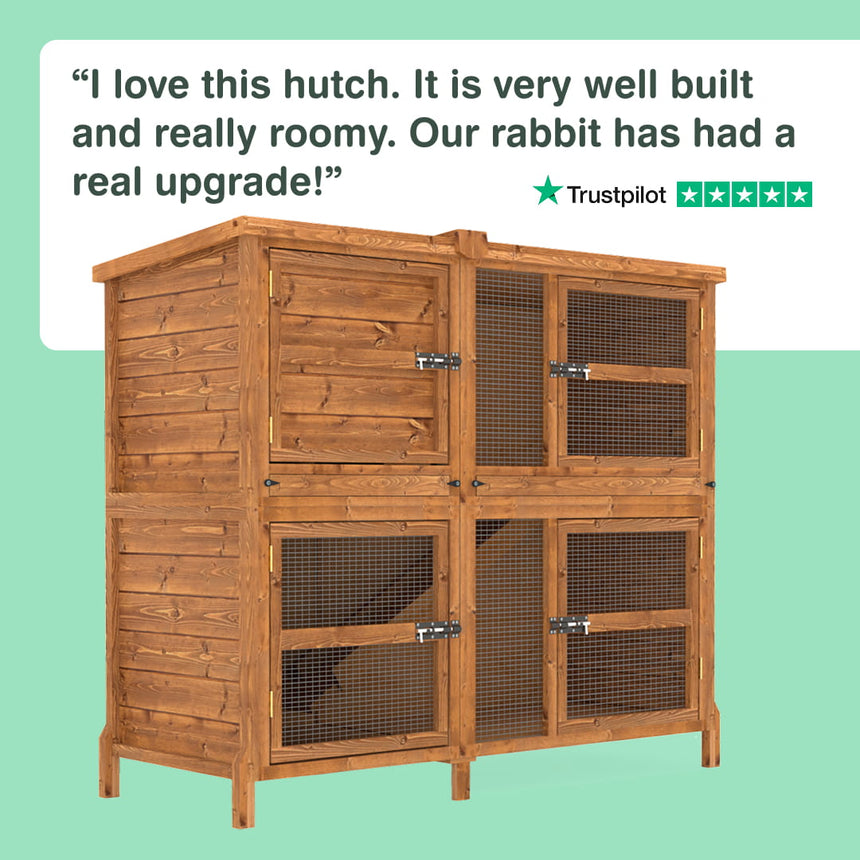 5ft Chartwell Double Rabbit Hutch