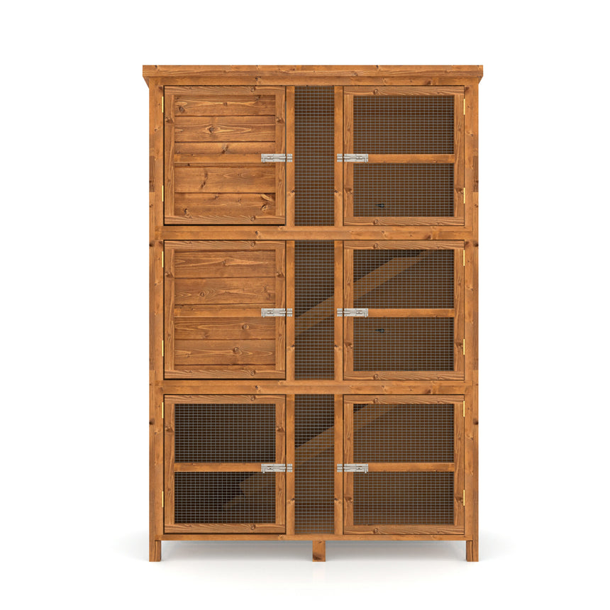 4ft Chartwell Triple Rabbit Hutch - Home & Roost