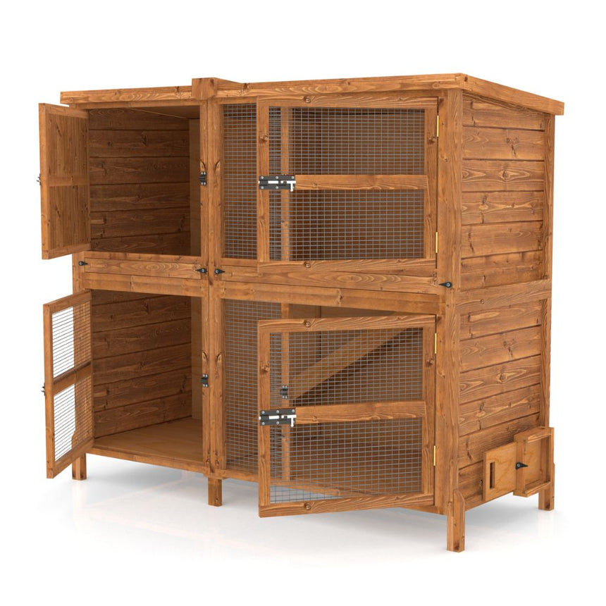 5ft Chartwell Double Rabbit Hutch
