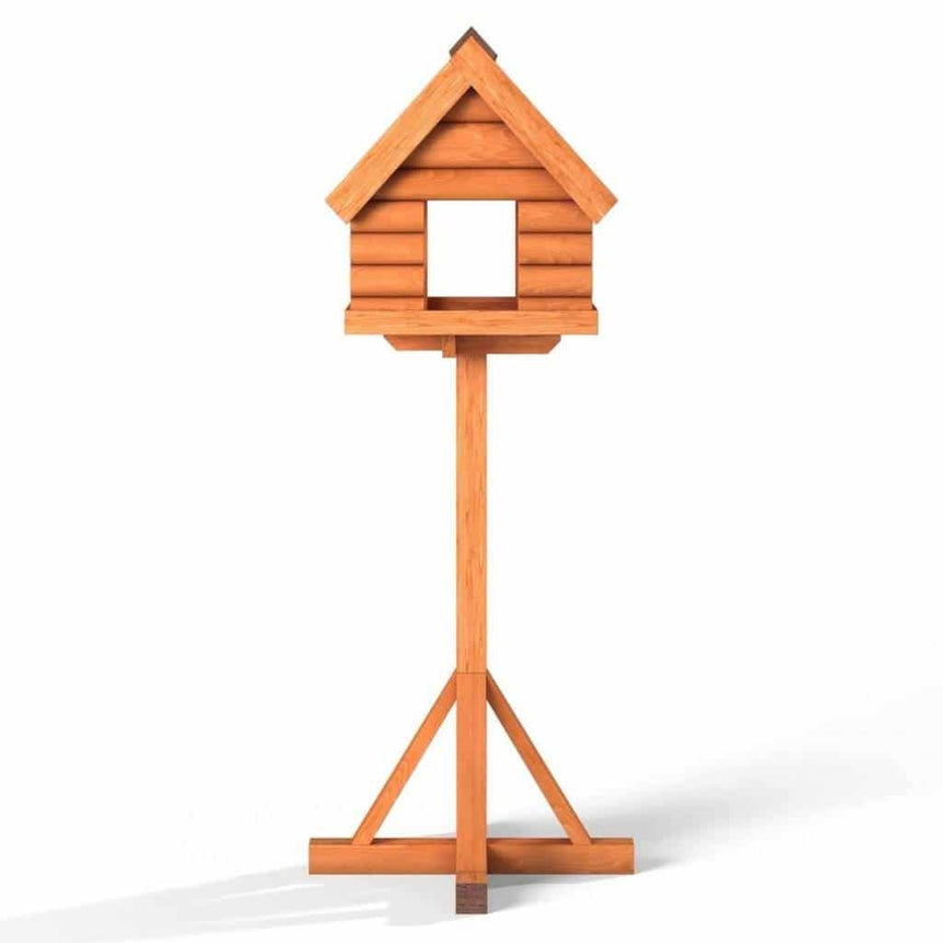 Fordwich Green Wild Garden Bird Table | Unique Log Lap Design | Delivered In Only 2 Parts - Home & Roost