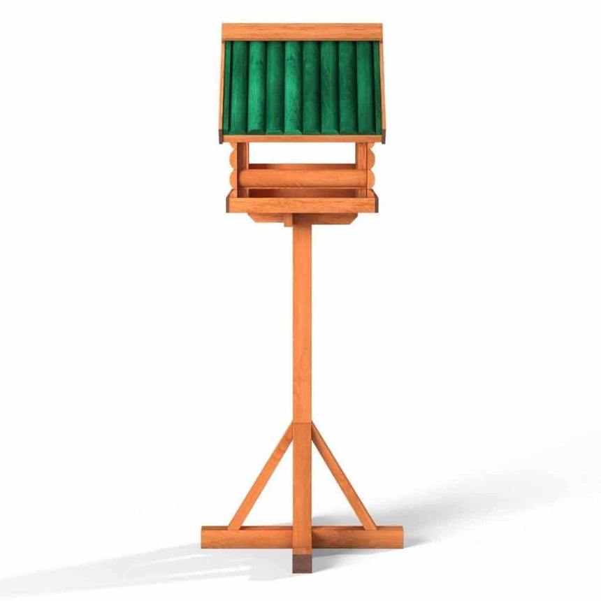 Fordwich Green Wild Garden Bird Table | Unique Log Lap Design | Delivered In Only 2 Parts - Home & Roost