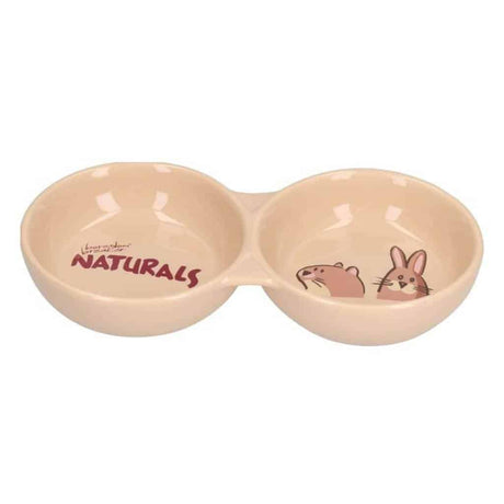 Rosewood Naturals' Twin Bowl | Perfect For Feeding Two Or More, Or Just Feeding Two Foods At Once - Home & Roost