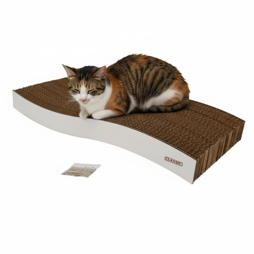 Classic Pet Wavy Cardboard Cat Scratcher