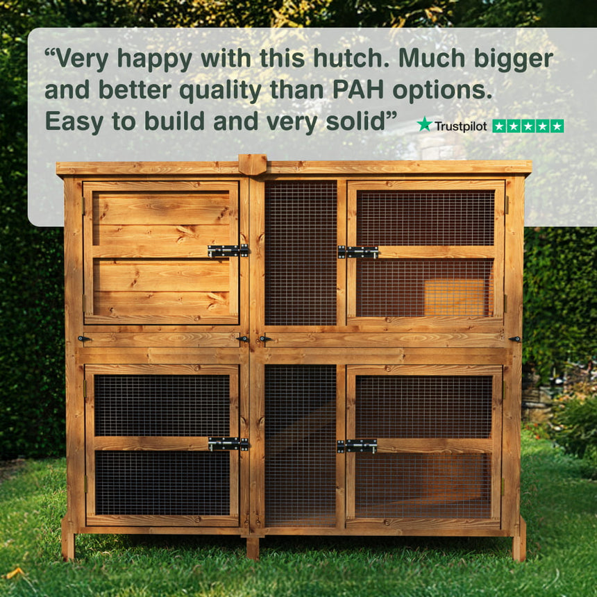 5ft Chartwell Double Rabbit Hutch