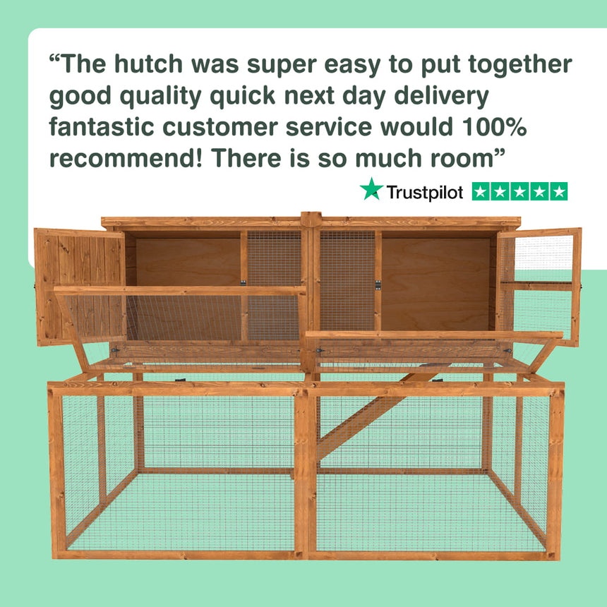 6ft Kendal Rabbit Hutch and Run Combo