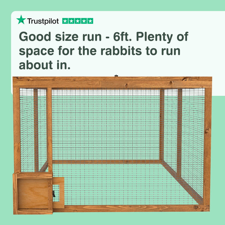 6ft Rabbit Run With Burrow Portal And Tunnel System