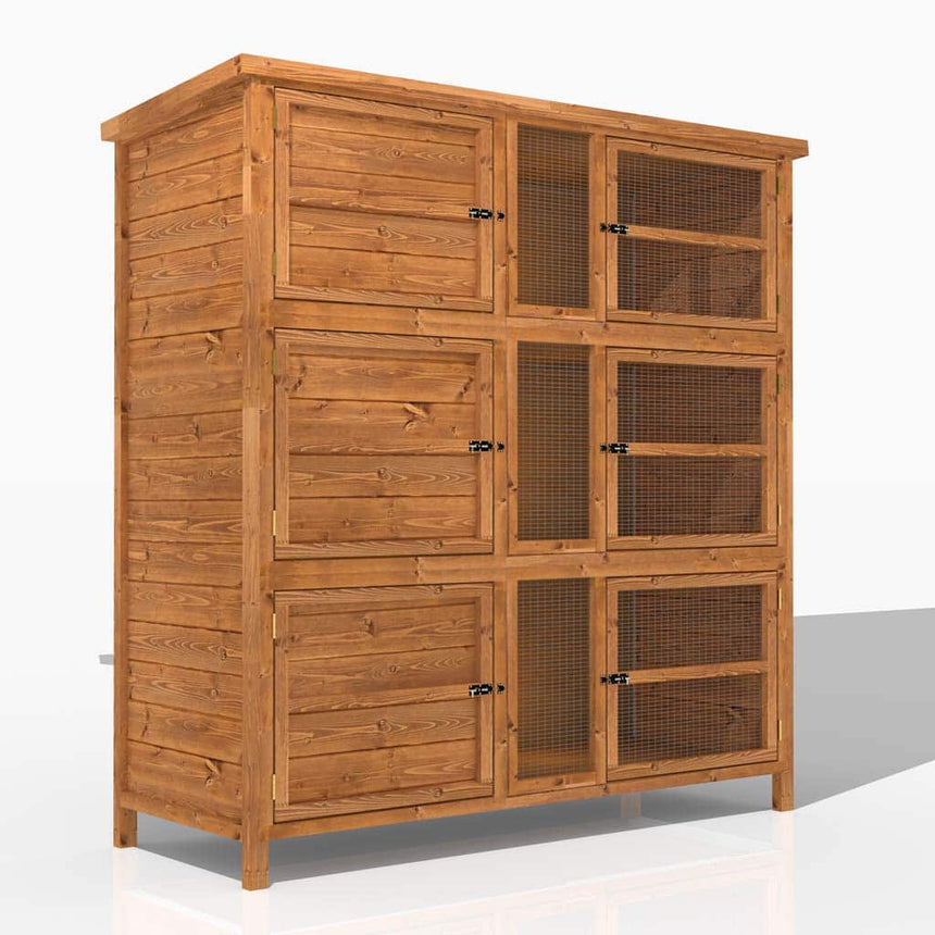 4ft three tier rabbit hutch