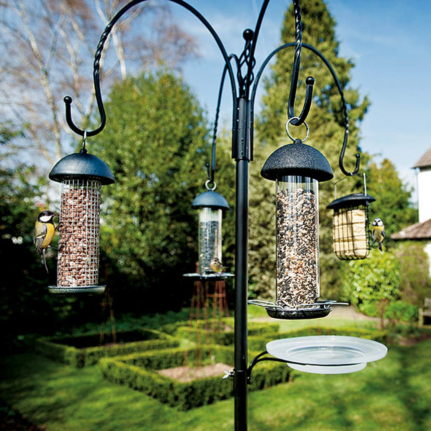 Gardman Complete Bird Feeding Station Kit with 4 Feeders - Home & Roost