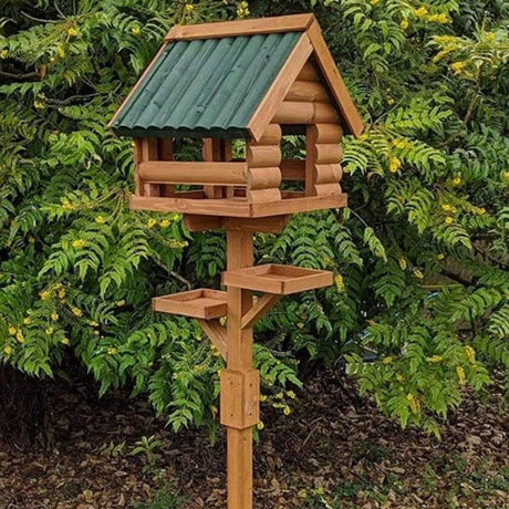 Wooden Roof Bird Tables