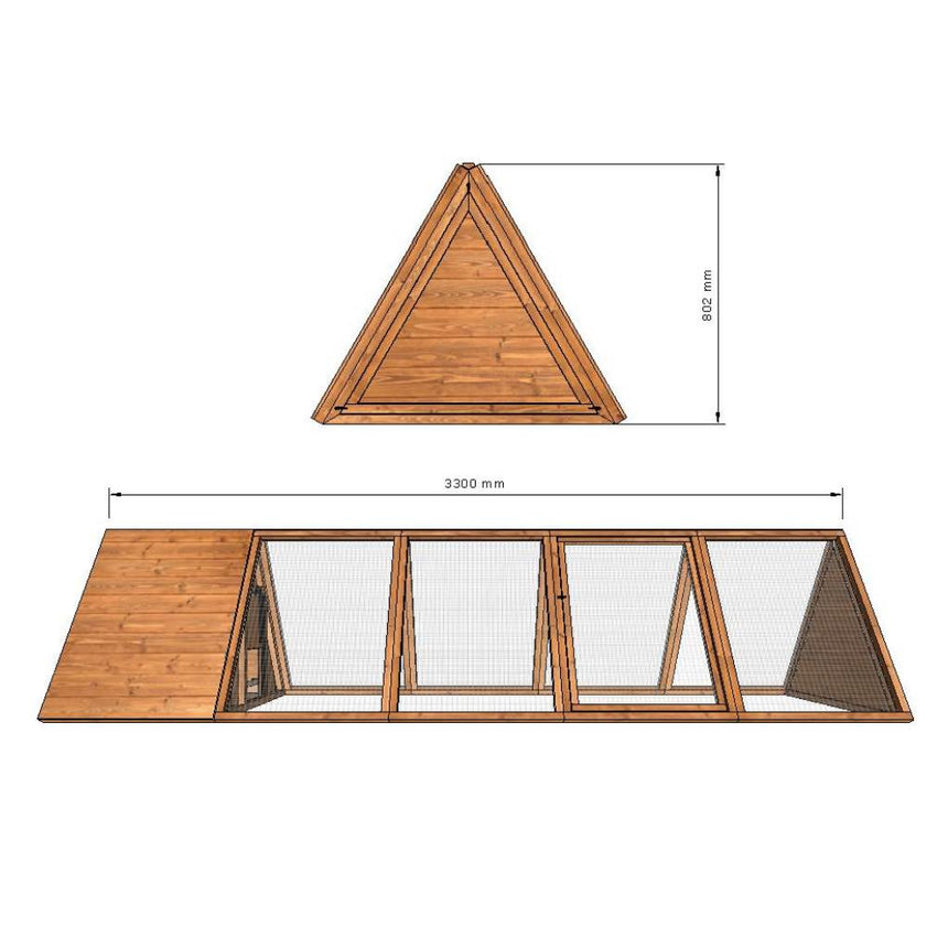 10ft+ Rabbit Run - Bunny Ark - The Apex Of Rabbit Housing