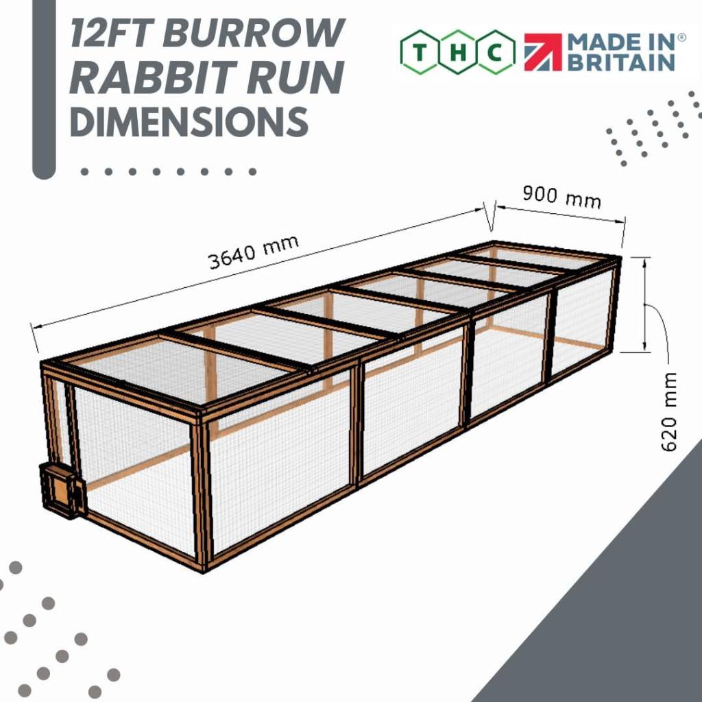 12ft Rabbit Run With Burrow Portal