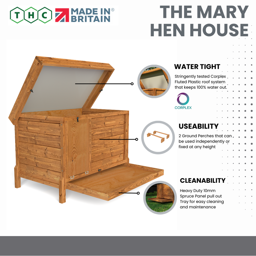 3ft Mary Hen House - Home & Roost