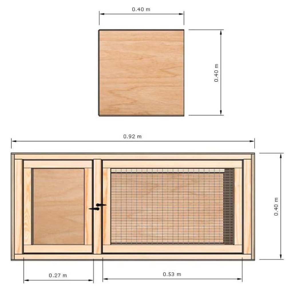 Cambridge Care Home 3ft Indoor Stackable Hedgehog Hospital Hutch