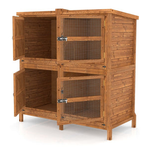 4ft Chartwell 2 Tier Guinea Pig Hutch for keeping your Pets separate