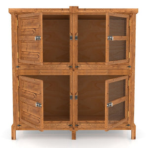 Chartwell 4ft Two Tier Rabbit Hutch For Keeping Pets Separate