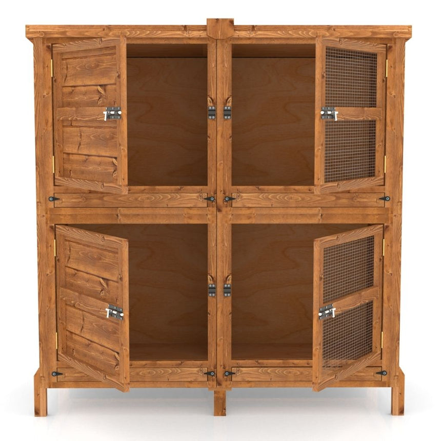 Chartwell 4ft Two Tier Rabbit Hutch For Keeping Pets Separate