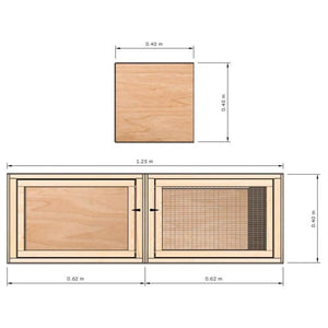 4ft Indoor Stackable Hutch