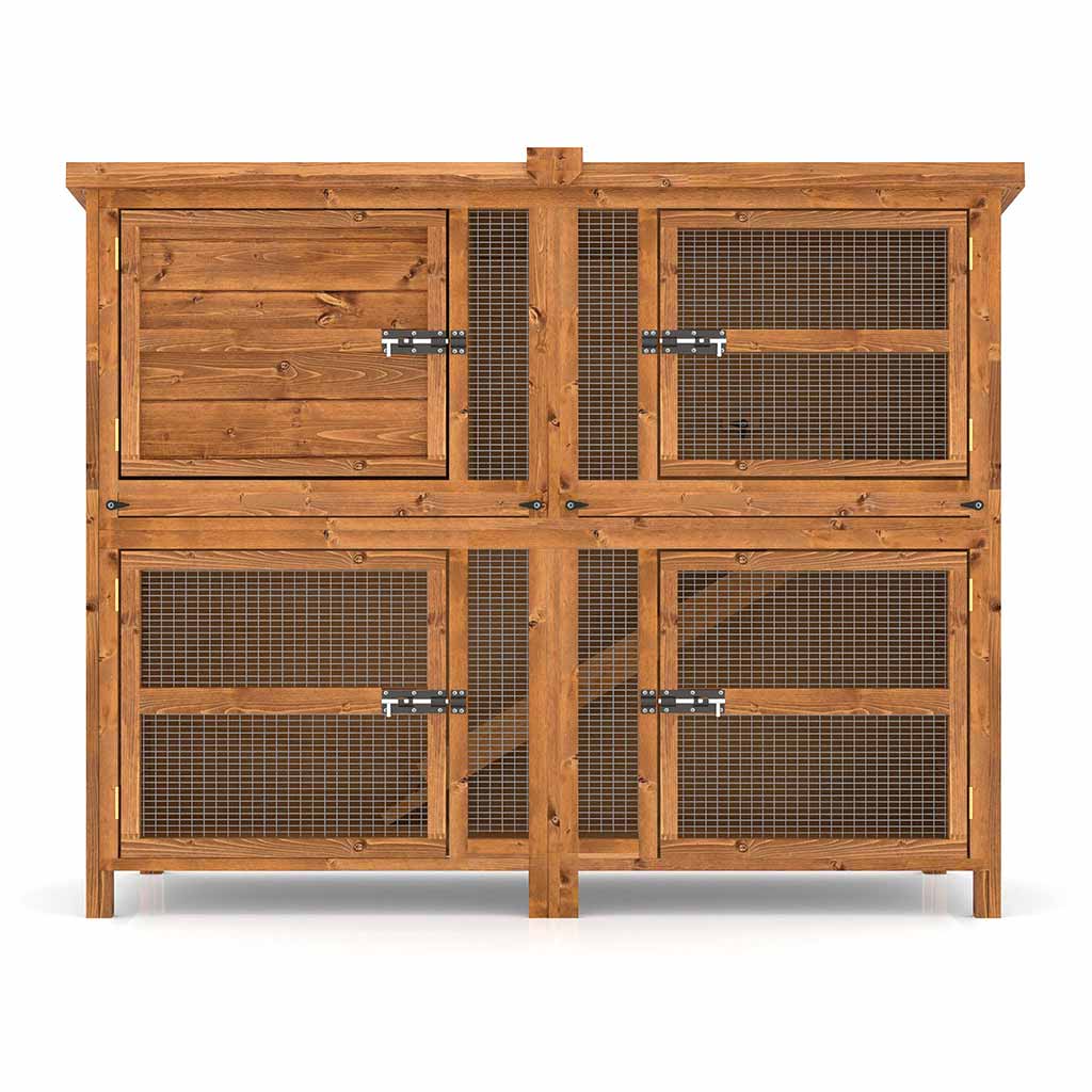 5ft Chartwell Double Luxury Guinea Pig Hutch - Home & Roost