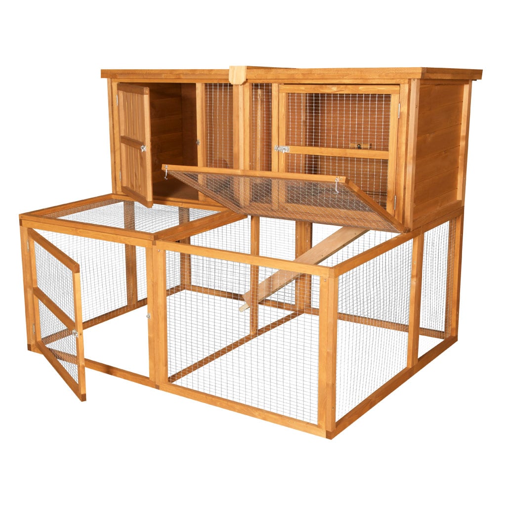 5ft Rabbit Hutch & Run | Free Cover + Floor Lining Save £74.99 – Home ...