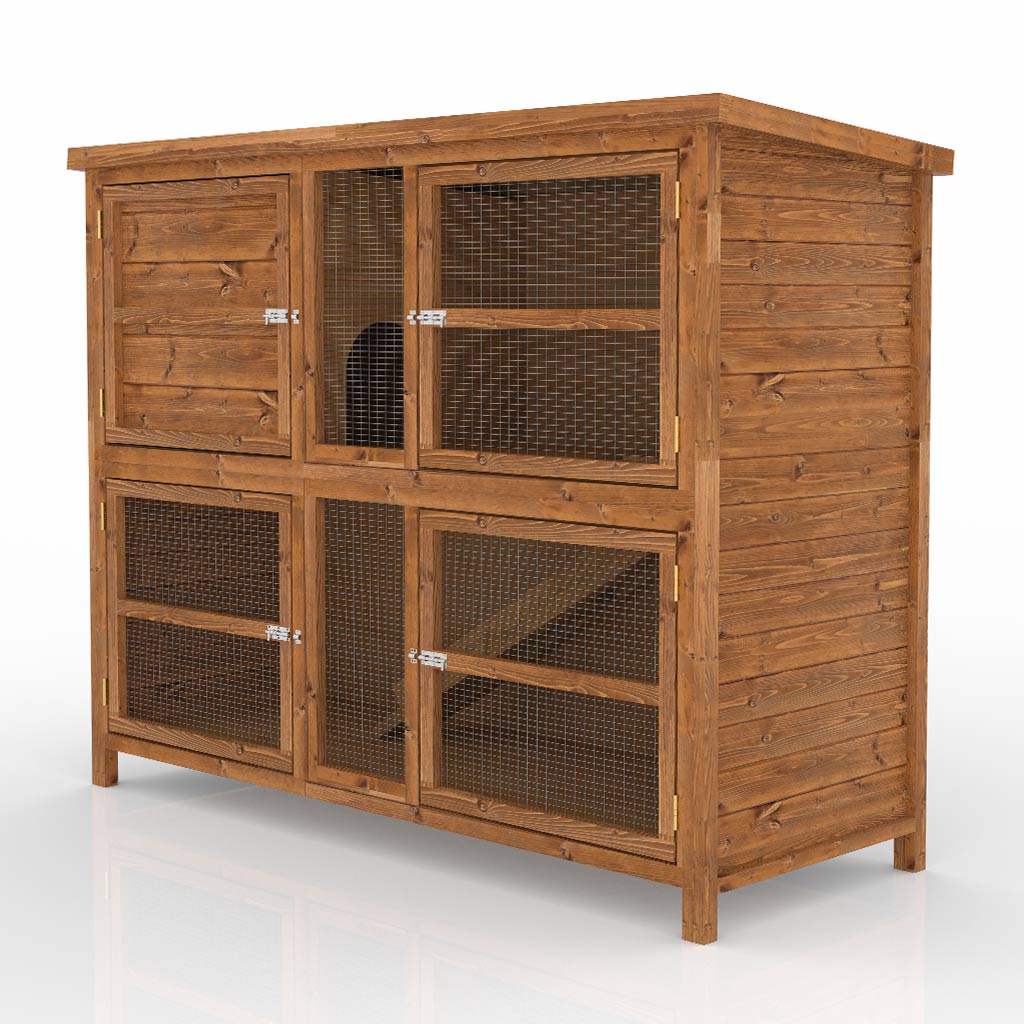 The Sandhurst 5ft Double Rabbit Hutch