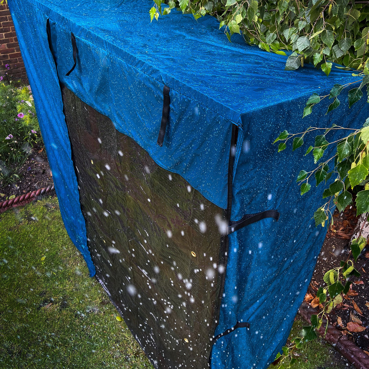 5ft triple rabbit hutch cover water proof rain resistant rain proof