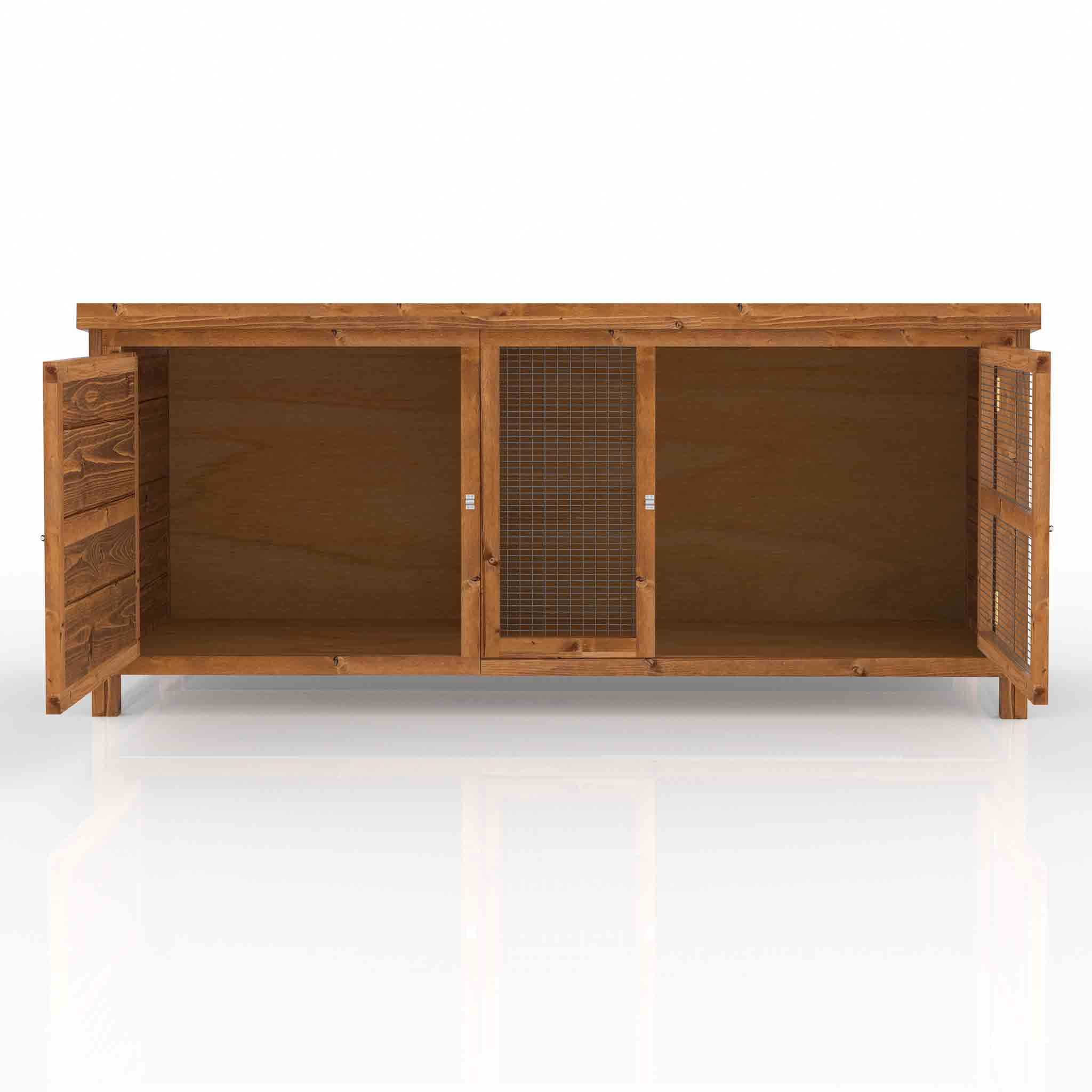 5ft rabbit hutch single, The Sandhurst, providing a sturdy and comfortable home for rabbits