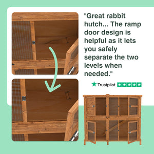 5ft Chartwell Double Rabbit Hutch