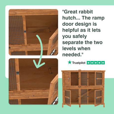 5ft Chartwell Double Rabbit Hutch