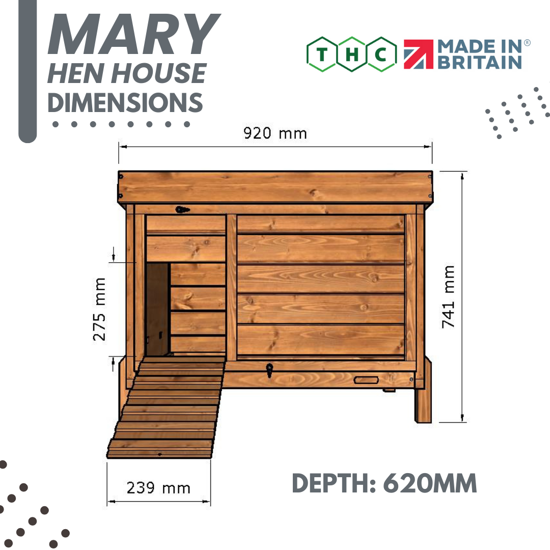 3ft Mary Hen House