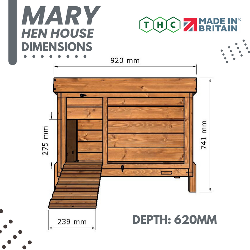 3ft Mary Hen House - Home & Roost