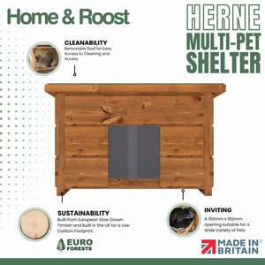 Herne Multi-Pet Animal Shelter With Twin Entrances