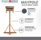 Maypole Slate-Effect Bird Table - Home & Roost
