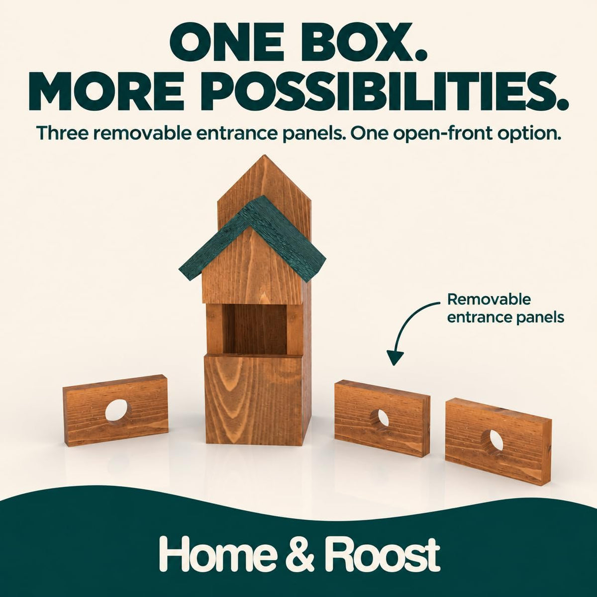 Chilham Multi Nest Box With 3 Interchangeable Panels