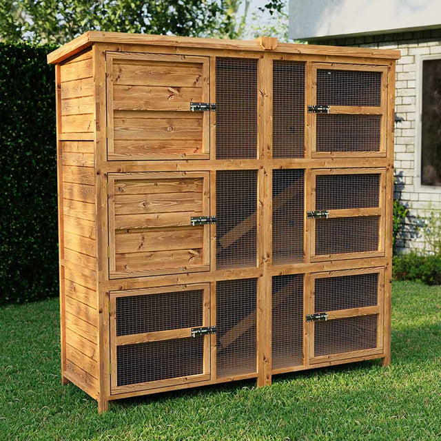 6ft Chartwell Triple Rabbit Hutch - Home & Roost