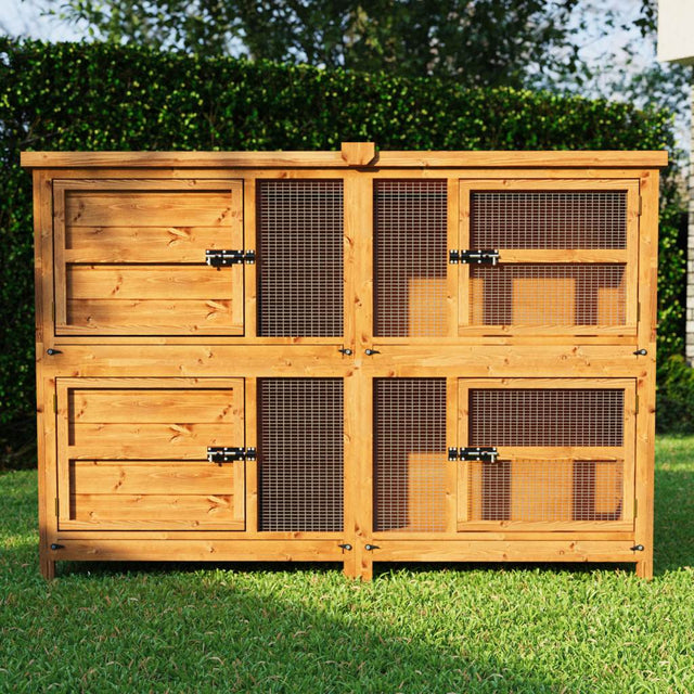 6ft Chartwell Two-Tier Guinea Pig Hutch | Keep Your Pets Separate With Two Luxurious Layers - Home & Roost