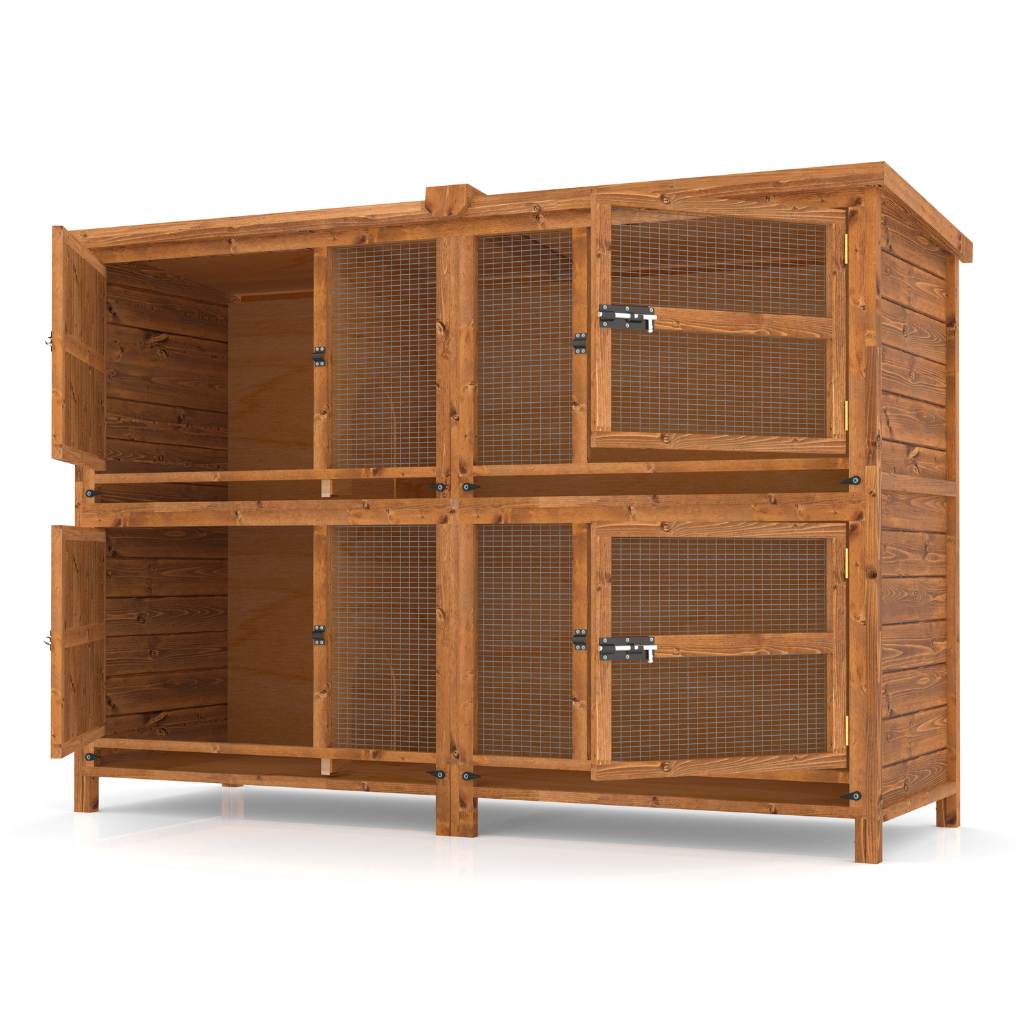 Roost Rabbit 6ft 2-Tier Rabbit Hutch | 48 Five-Star Reviews | Shop Now! – Home & Roost