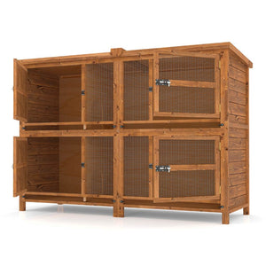 6ft Chartwell Two-Tier Guinea Pig Hutch | Keep Your Pets Separate With Two Luxurious Layers