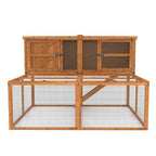 6ft Kendal Guinea Pig Hutch & Run Combo - Hutch Can Face Forward & Backwards