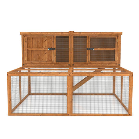 6ft Kendal Guinea Pig Hutch & Run Combo - Hutch Can Face Forward & Backwards