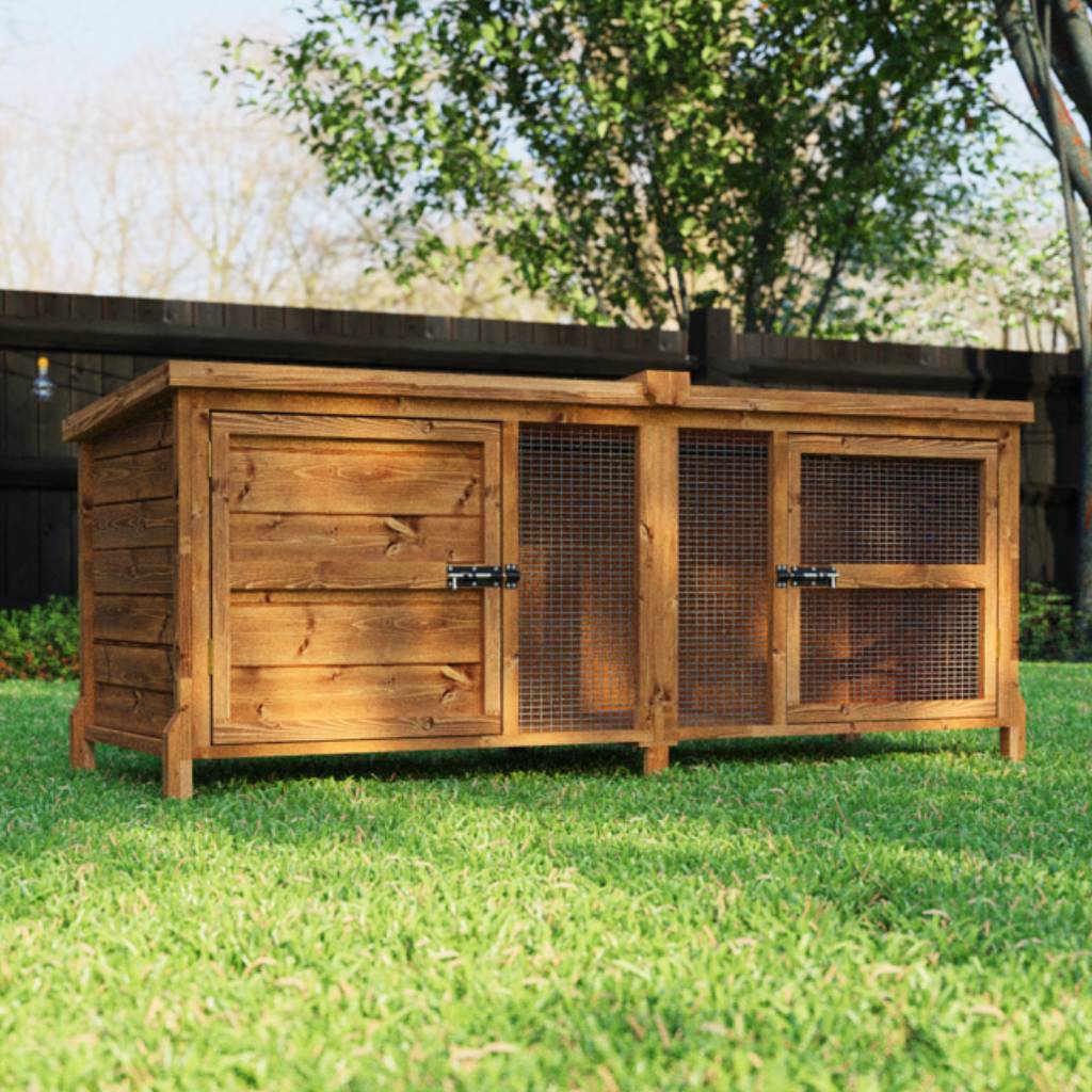 6ft Chartwell Single Luxury Rabbit Hutch