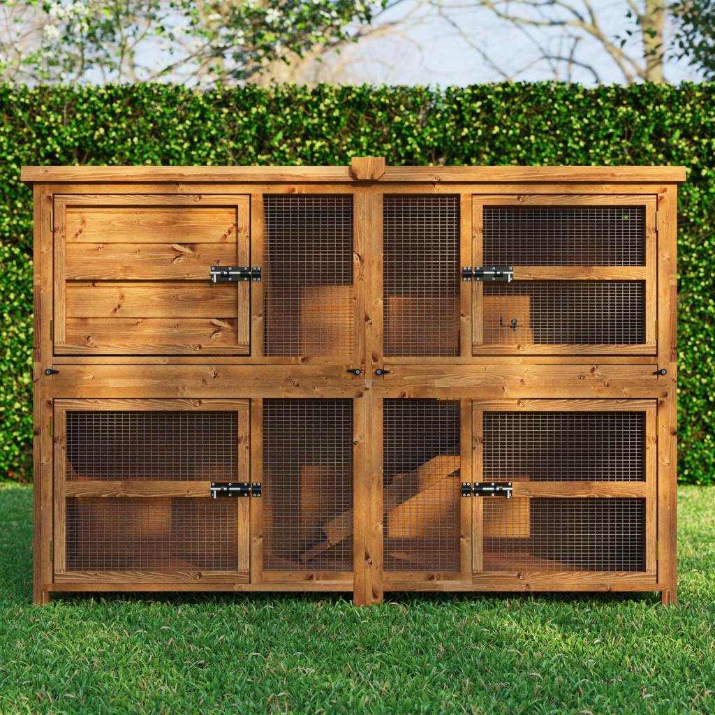 6ft Double Guinea Pig Hutch Luxurious and Largest on Market Home Roost