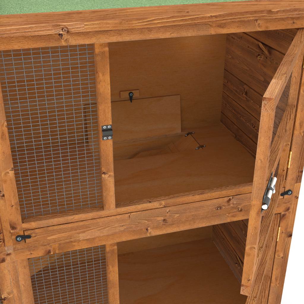 6ft Double Guinea Pig Hutch Luxurious and Largest on Market Home Roost