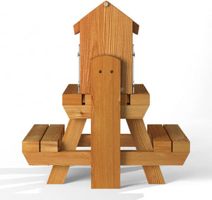 The Great British Anti-Bacterial Squirrel Picnic Table With Lunch Box Feeder - Home & Roost