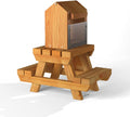 The Great British Anti-Bacterial Squirrel Picnic Table With Lunch Box Feeder - Home & Roost