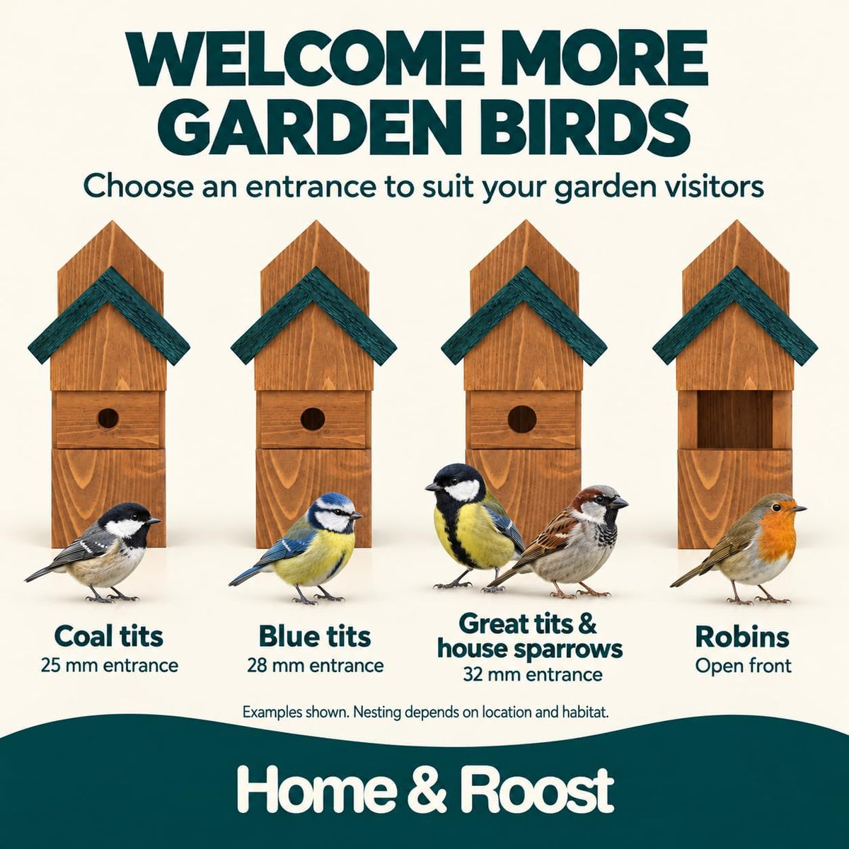 Chilham Multi Nest Box With 3 Interchangeable Panels